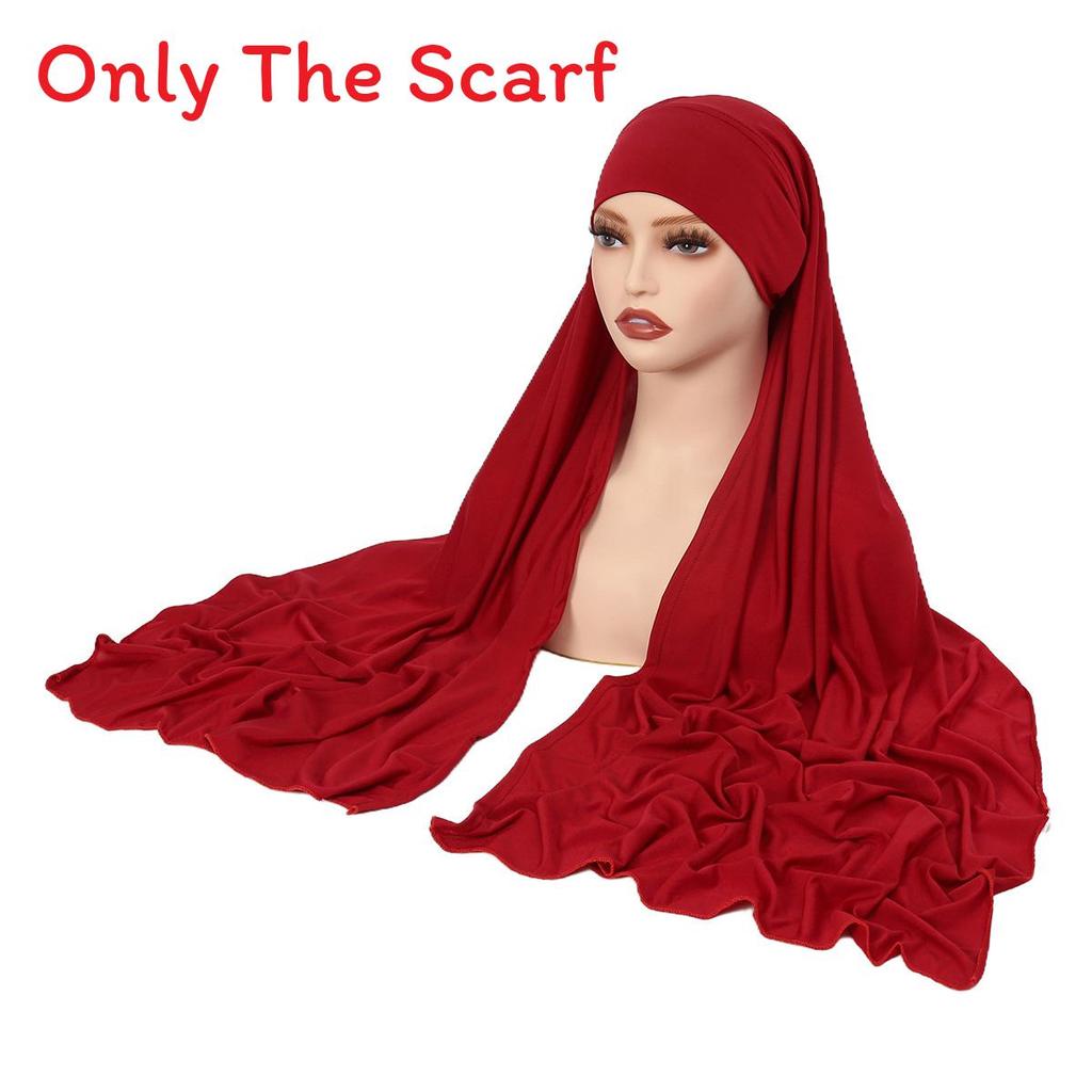 Monochrome Head Wrap Sweater Hat With Breathable Polyester For Women