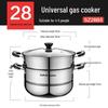 SUPOR 304 Stainless Steel Double-Layer 28cm Steamer Pot