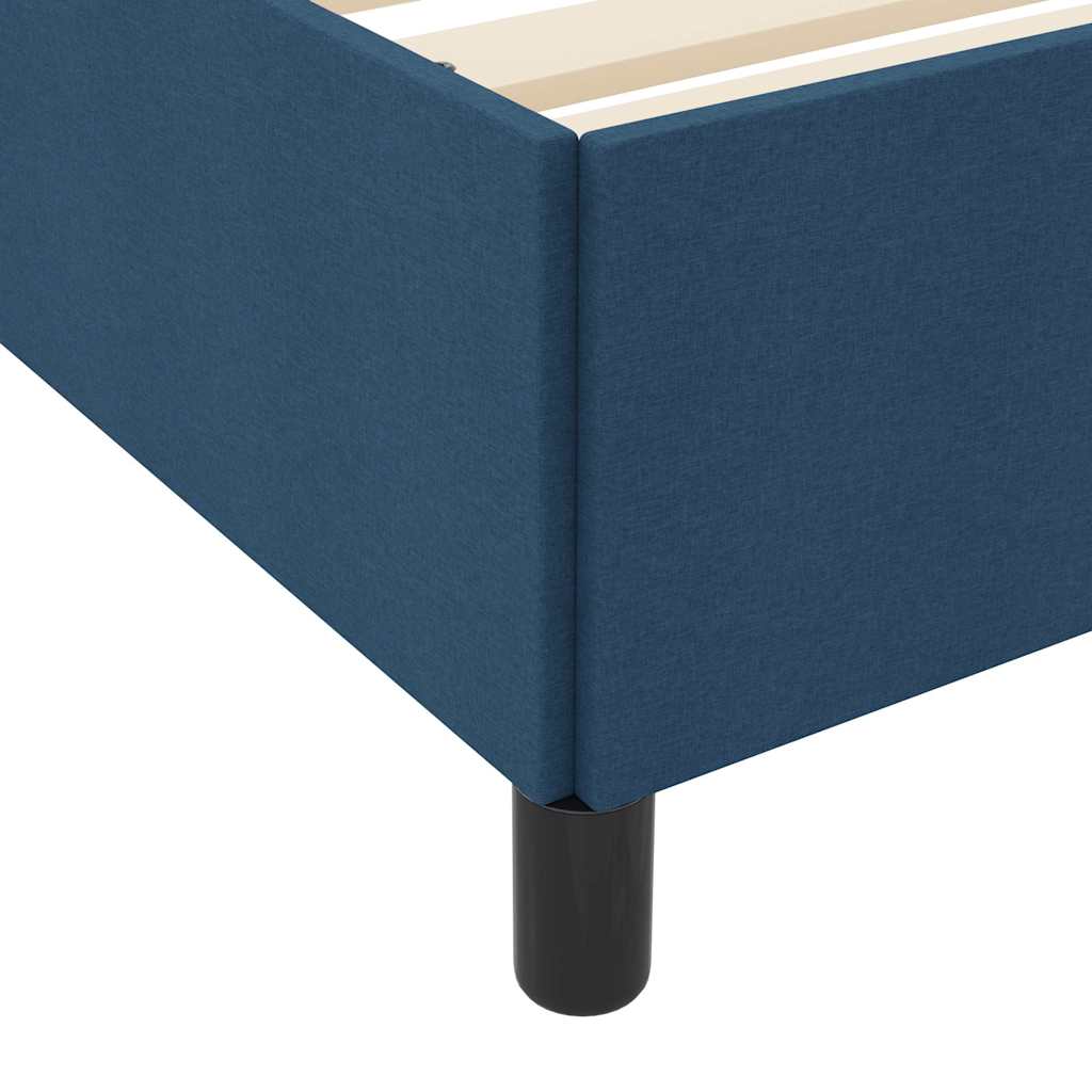 Box Spring Bed Blue 180 x 200 cm Fabric