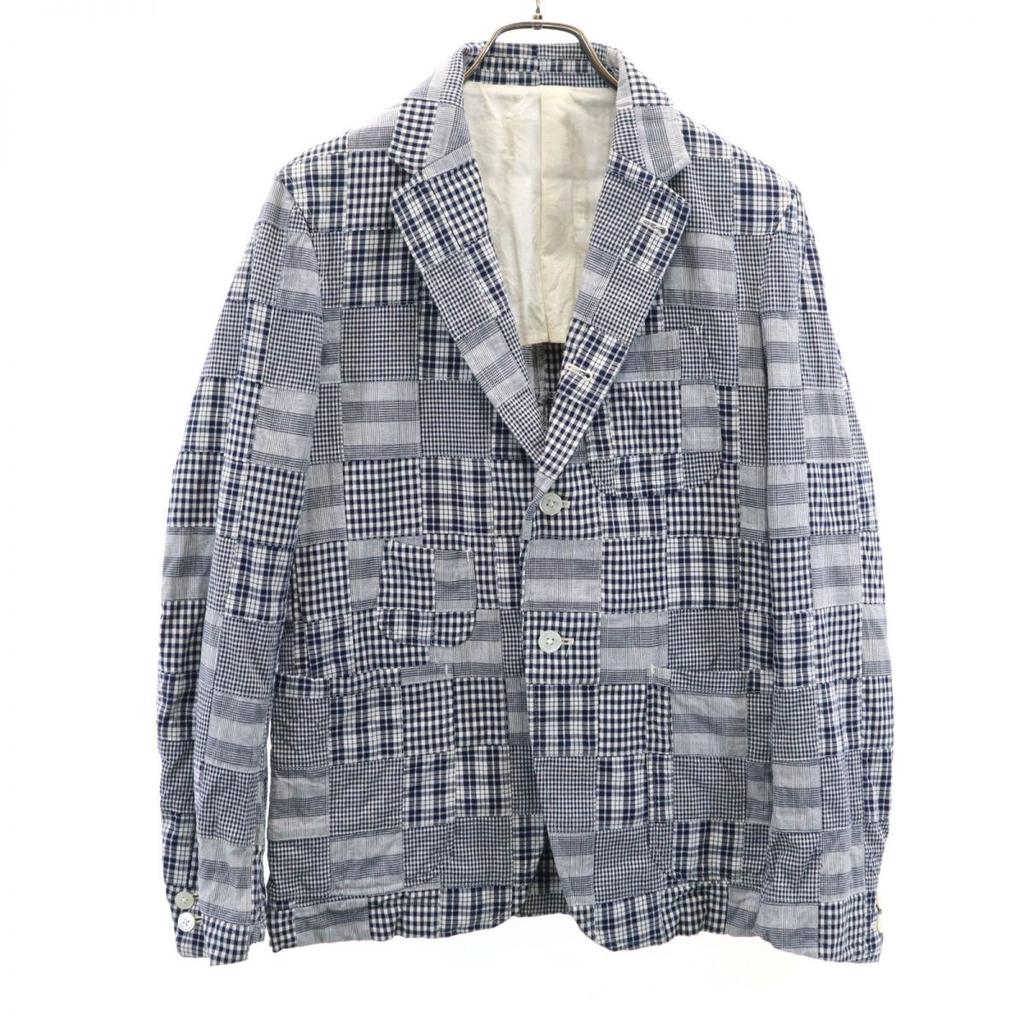 WASTETWICE&CO Made In Japan Check Pattern Patchwork Tailored Jacket 1 Men's Used