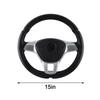 3Pcs Car Carbon Fiber Anti-Skid Steering Wheel Cover Non-Slip Auto Wheel Booster Cover Car Interior Accessories