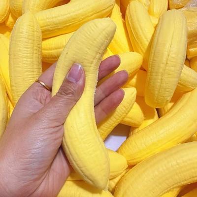 Kawaii Yellow Banana Squishy Toy Slow Rising Soft Banana Flesh Rebound Squeeze Toy Anti Stress Release Ball Hand Relax Gifts