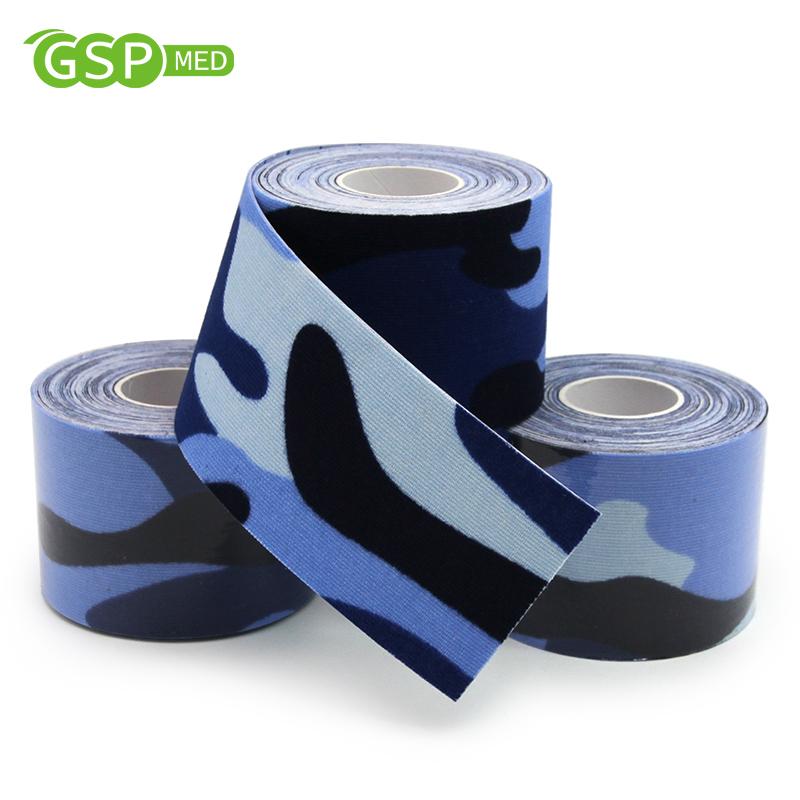 5cm*5m Custom Printed Kinesiology Tape Waterproof Multi Color Sports Muscle Tape Cotton Athletic K Tape for Pain Relief Wrist Support