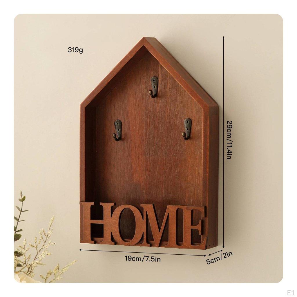 Key Cabinet Decorative Entryway Shelf Nordic Style Distressed Home Holder