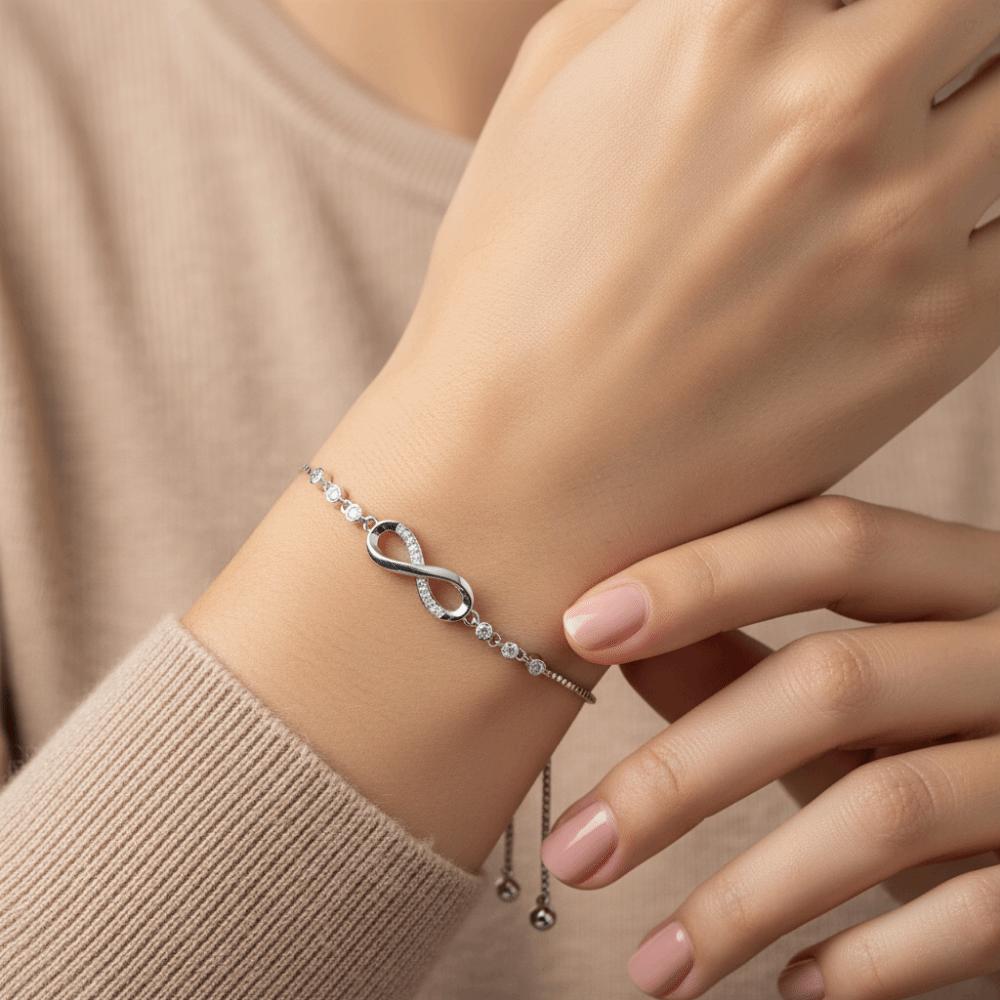 Wristbands Knot Design Hand Chain Zircon Bowknot Bracelet Lucky Symbol Bracelet  Wedding Jewelry