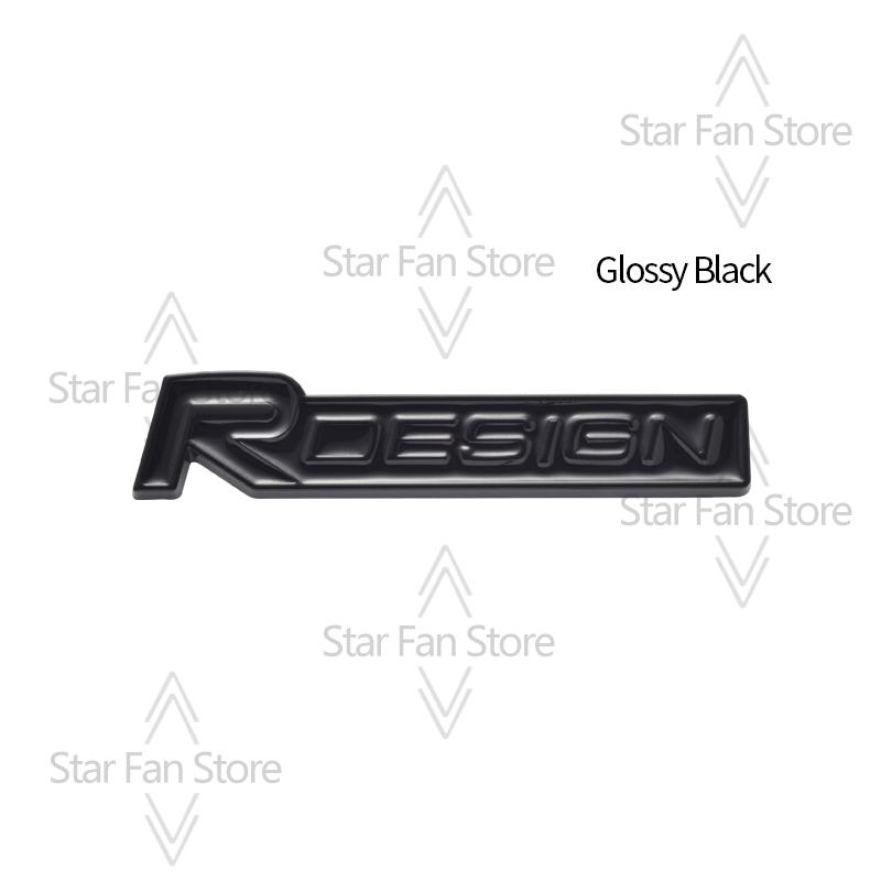 Metal R Design Grille Badge 3D Stickers Car Trunk Body Emblem Decal Car Styling For Volvo S40 S60 S80 V60 XC40 XC60 XC90 V40 AWD