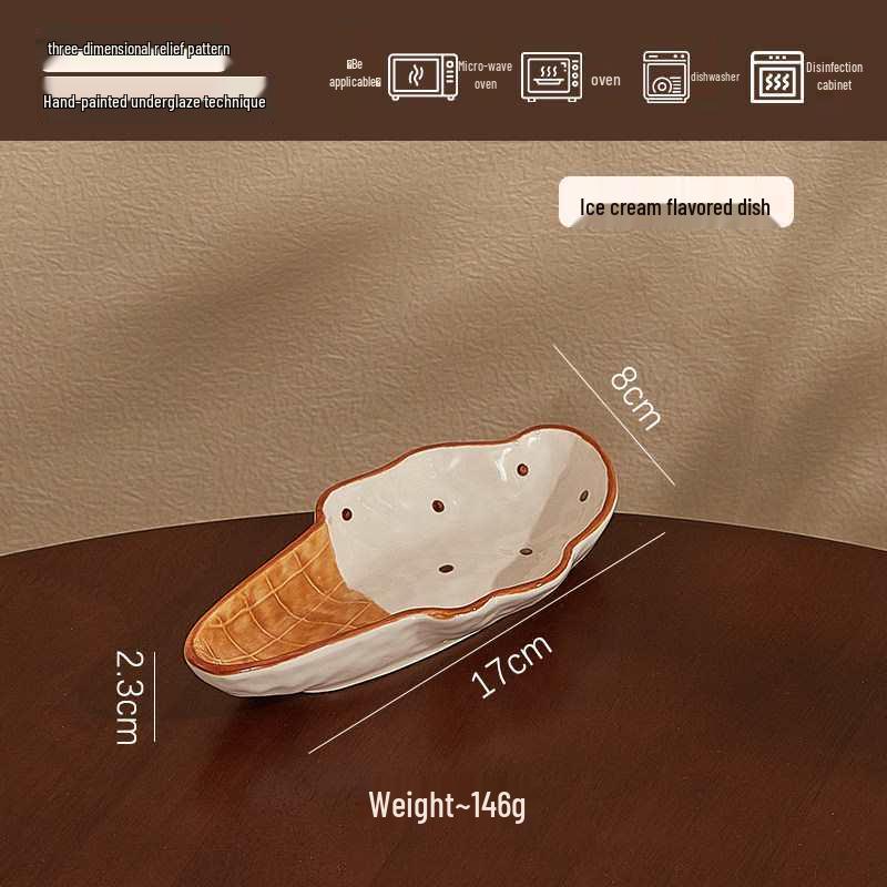 Süßes geprägtes Apfel Keramik Geschirr Set: Eisplatte, Reisschüssel, Nudelsuppenschüssel, Salat- und Pastateller