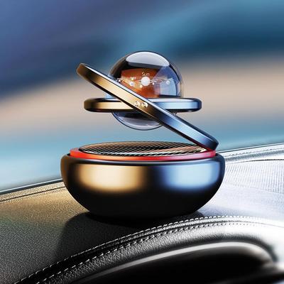 Car Solar Ornaments Rotating Car Double Suspended Double Suspended Crystal 360° Rotation Ball Aromatherapy Perfume Ornaments