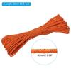 PATIKIL 65ft Reflektierende Abspannleine Camping Paracord 2mm Zeltschnur Abspannseil für Camping Zelt Plane Wandern Nylon Paracord Seil Orange (20M)