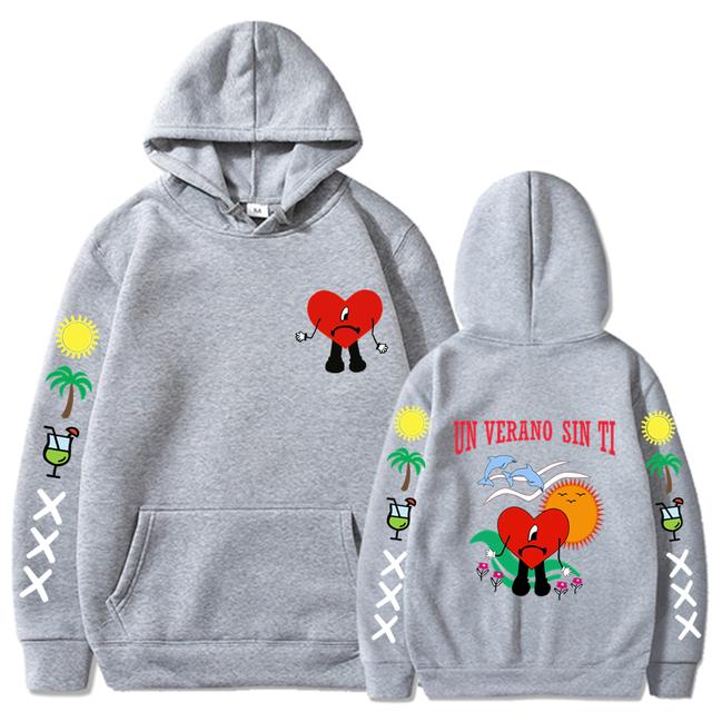 Un Verano Sin Ti Mikina Pánské Ženy Móda Bad Bunny Mikiny Dětské Hip Hop Mikiny Mikiny Mikiny s dlouhým rukávem Mikina s kapucí Dívčí kabáty