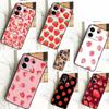 Cute Strawberry Case For Xiaomi Redmi Note 13 Pro 12 11 9 10 12S 11S 10S 9S Redmi 13 12 10C 12C 13C Cover