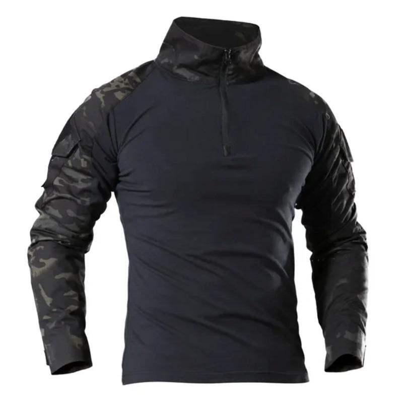 Outdoor Tactical Hiking T Shirts Men Long Sleeve Hunting Climbing Shirt Sport Clothes