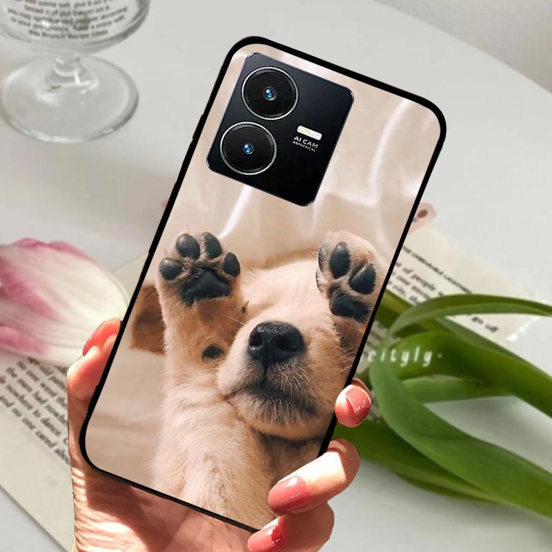 Pro Vivo Y22S 2022 Pouzdro Nárazuvzdorné Měkké TPU Silikonové Kryt Telefonu Pro Vivo Y22 Y 22 V2207 Y22S V2206 Funda Capa Kreslený Vivoy22