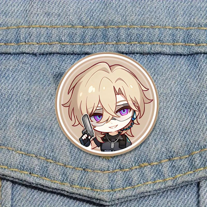 32/44/58mm Honkai Star Rail Brooch On Backpack  Asta Hook Kafka Arlan Cartoon Cosplay Badge Lapel Pins for Clothes Accessories Gift