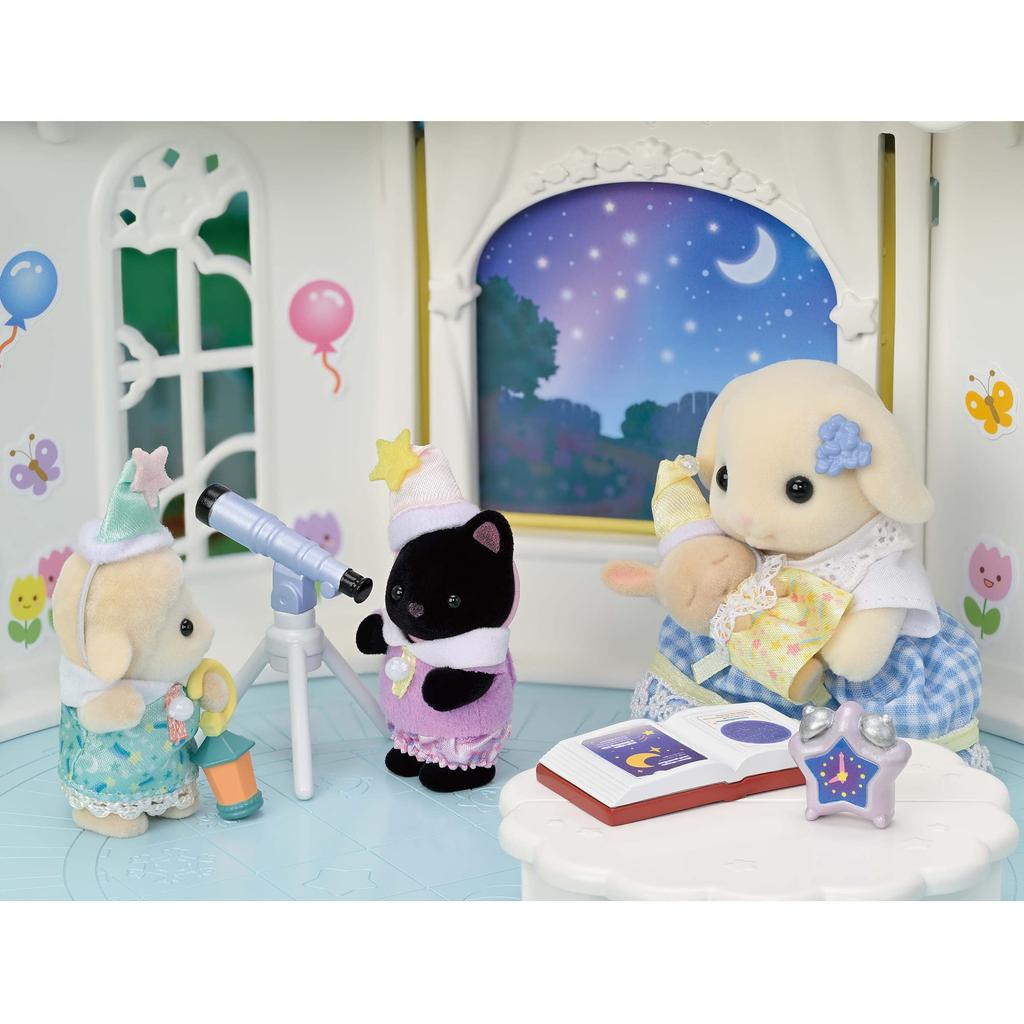 EPOCH Sylvanian Families House Baby Set Sleeping ST Mark Certification 3 Years Old and Up Toy Dollhouse Sylvanian Families [Nakayoshi - Room] S-76