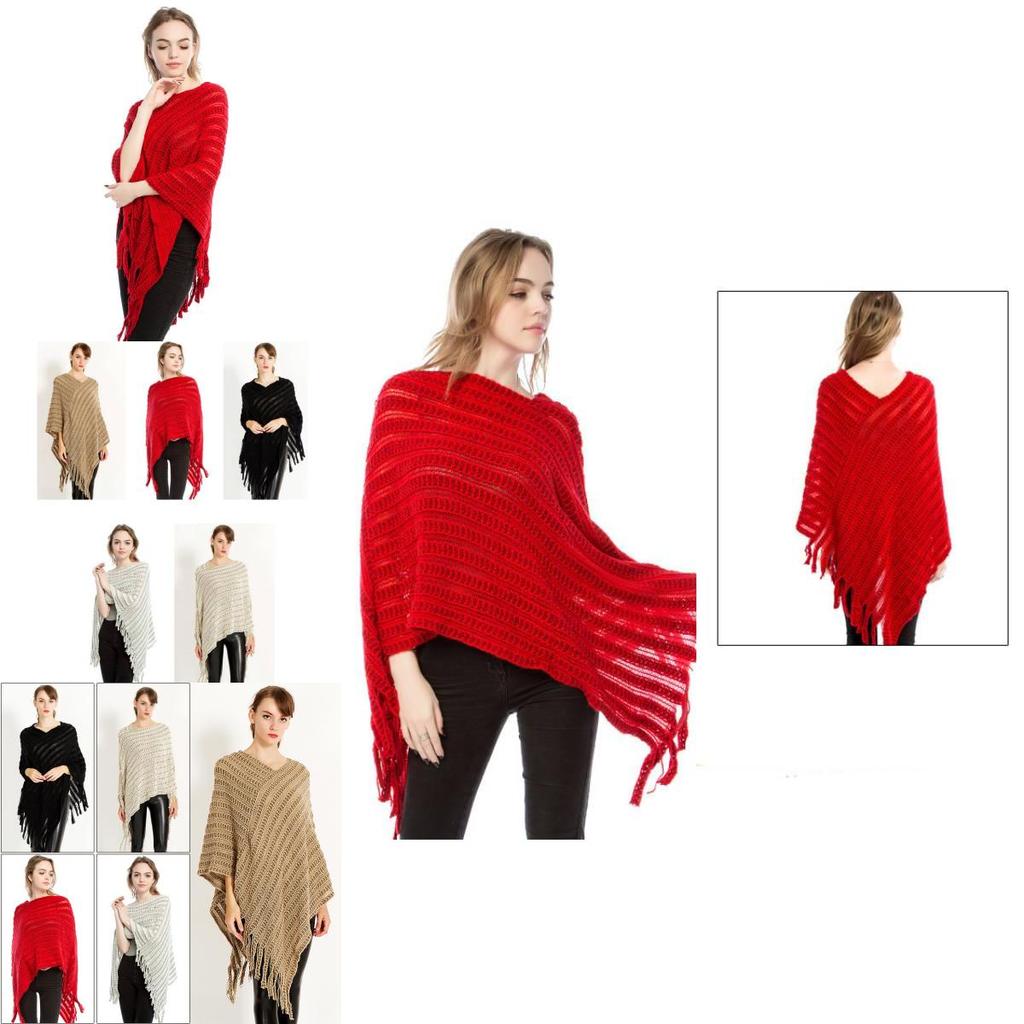Stylish Winter Scarf And Poncho Versatile Knit Wrap For Women In Cozy Colors