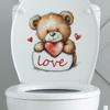 Valentine's Day Cute Bear Love Bathroom Bathroom Home Beautification Stickers