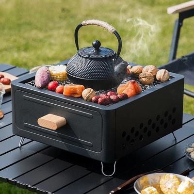 1Set Yeni Açık Hava Barbekü Kamp Ocağı Mangal Barbekü Izgara Ocağı Çay Pişirme Ev Karbon Kömür Ocağı Isıtma Mangal