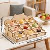 Greeting Card Display Stand Organizer Portable Collector Wooden 3 Tiered Rack for Home