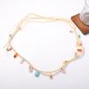Holiday style niche personality shell starfish pendant hand-woven raffia necklace beach versatile women's models