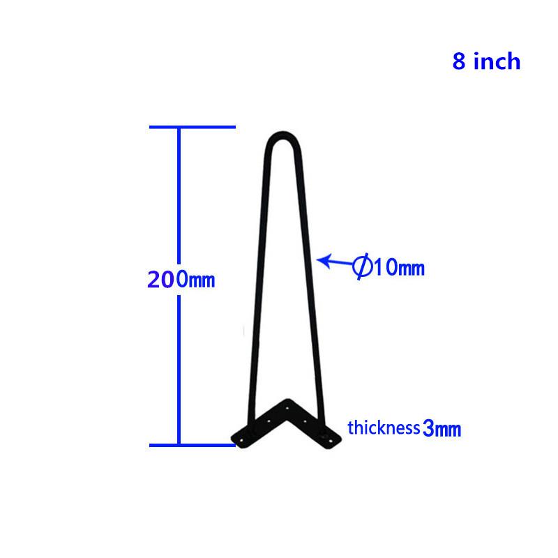 4ks 4/6/8 palcové Železné Kovové Stolové Nohy Domácí Doplňky Jednoduché stolové nohy moderní nábytek drátěné nohy