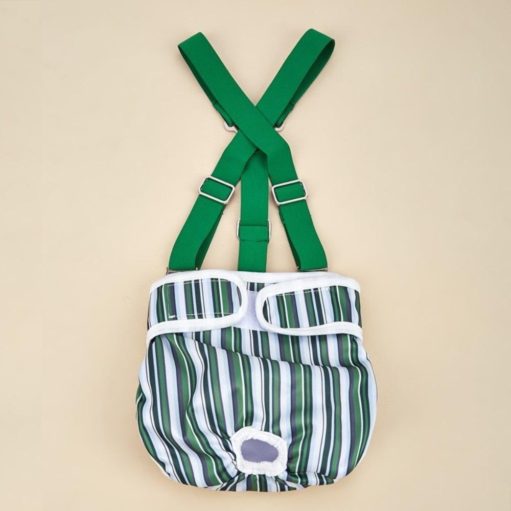 Striped Design Dog Diaper Suspenders Washable Pet Physiological Pants  Puppies Period