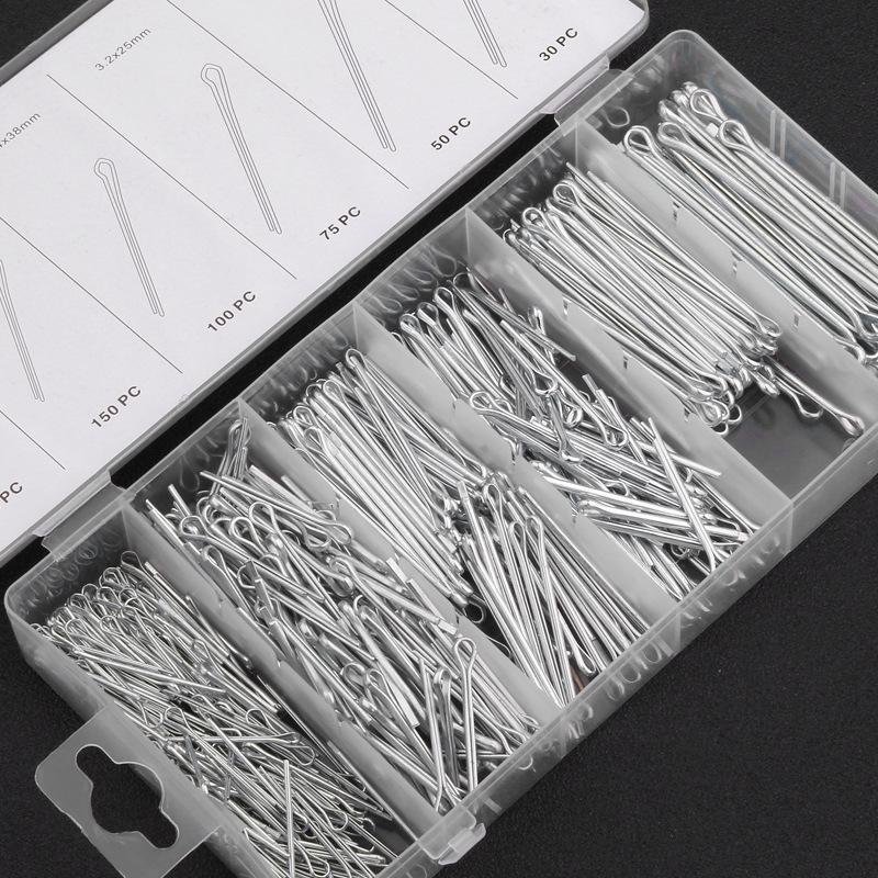 555-Piece Cotter and Hairpin Assortment: Free Shipping - Includes R-Type, U-Shaped, Axle, and Clevis Pins