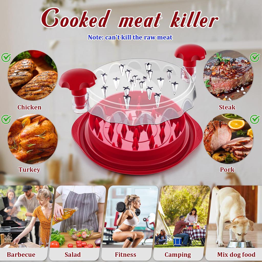 Multi-Function Chicken Shredder & Mincer with Transparent Lid