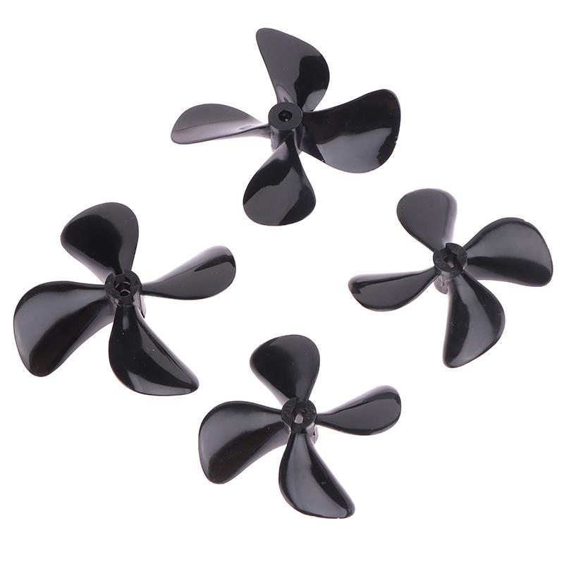 2Pcs 4Mm Rc Boat Four Blades Paddle Positive/Reverse Boat Propeller High Strength Screw D50/55/60/70Mm