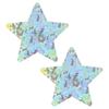 20 Pairs Women Sexy Self Adhesive Nipple Covers Colorful Ice Crack Pattern Disposable Breast Stickers Pasties Sticky Bra
