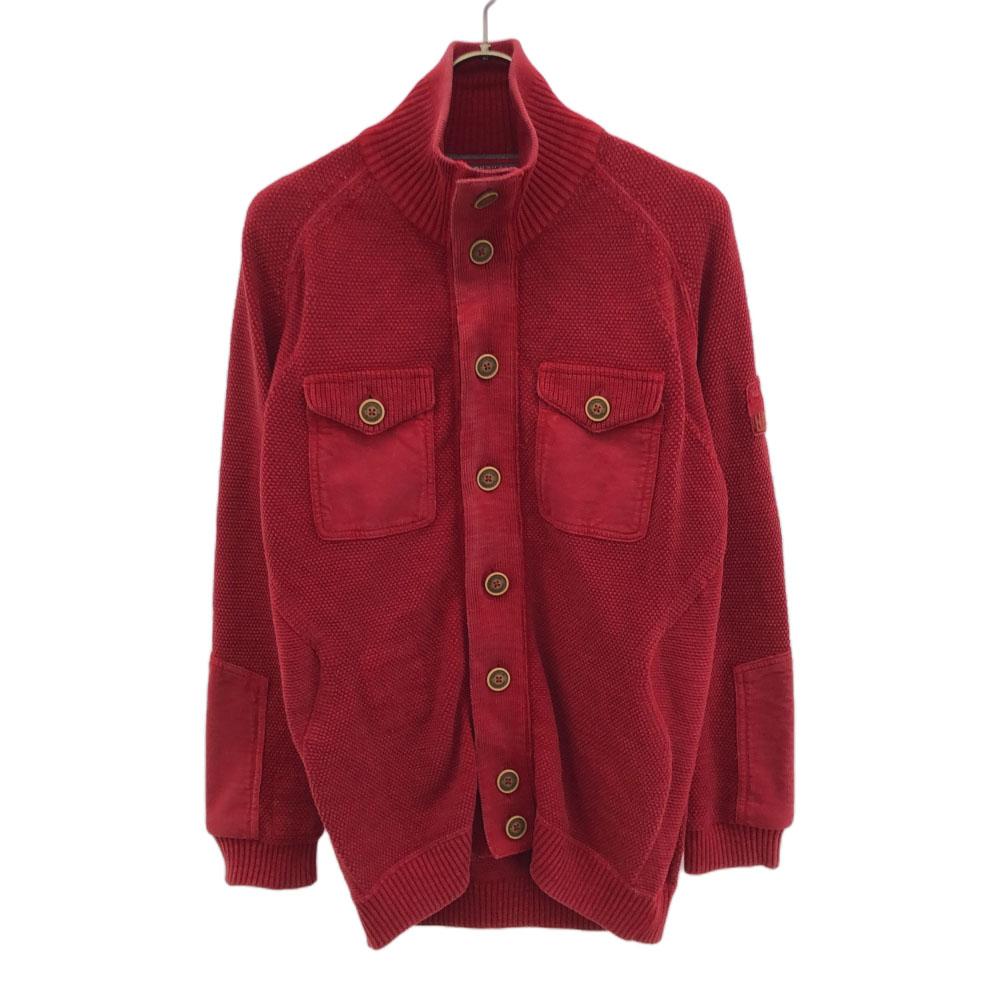 

NAPAPIJRI cotton Knit jacket S Red Men s Used