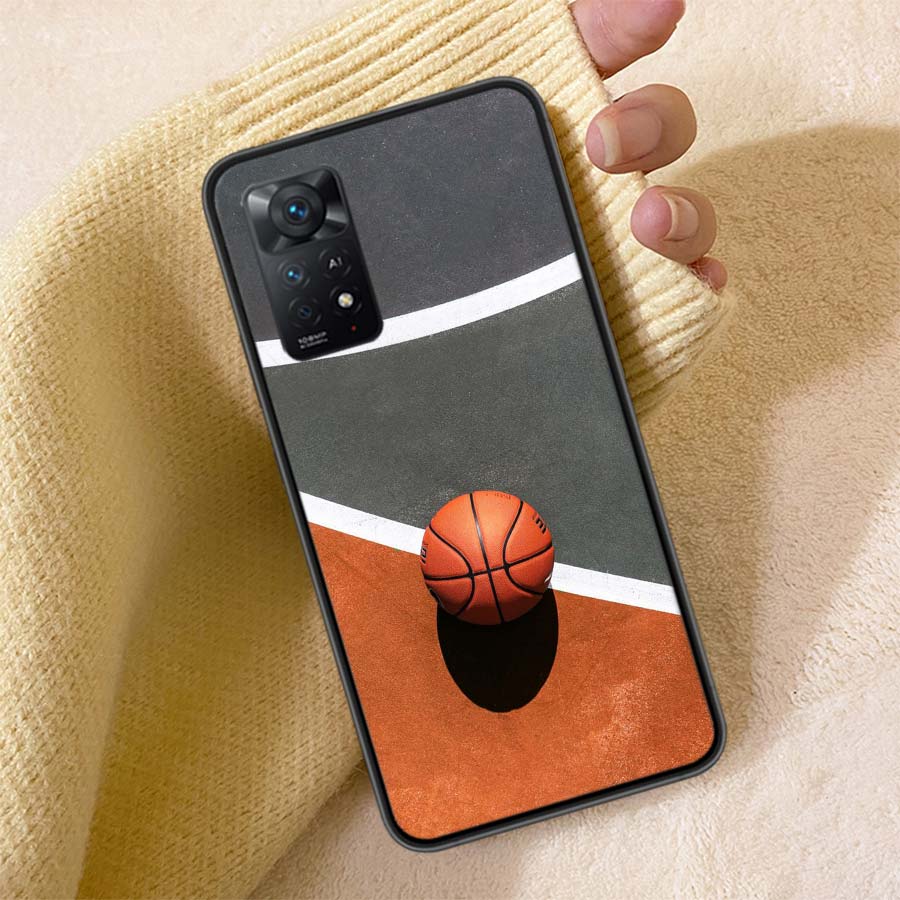 Basketball Basket Phone Case For Redmi 13C 14C Note 14 13 Pro Plus 5G Clear Capa 12 12C 10A 10C 10 9A 9C 9T 9 8 Pro Cover TPU Sh