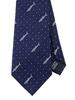 [COLORATA] Colorata Whale Shark Tie (145 X 8.5cm / Navy / Dot / 100% Silk / Jacquard Weave) Animal Shark Polka Dot / Animal Gift Present