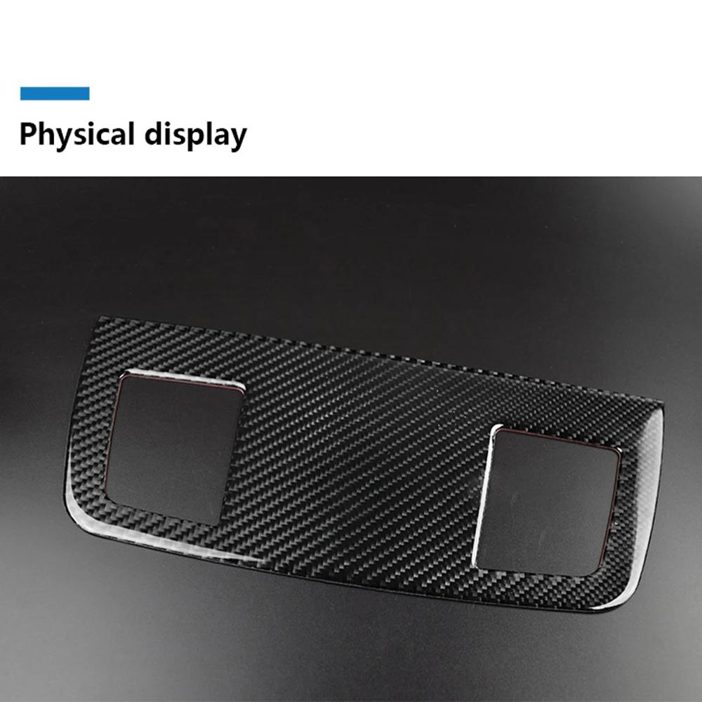 For BMW E90 E92 E93 3 Series 2005-2012 - Carbon Fiber Dashboard AC Air Vent Frame, Self-Adhesive Anti-Scratch Sporty Trim