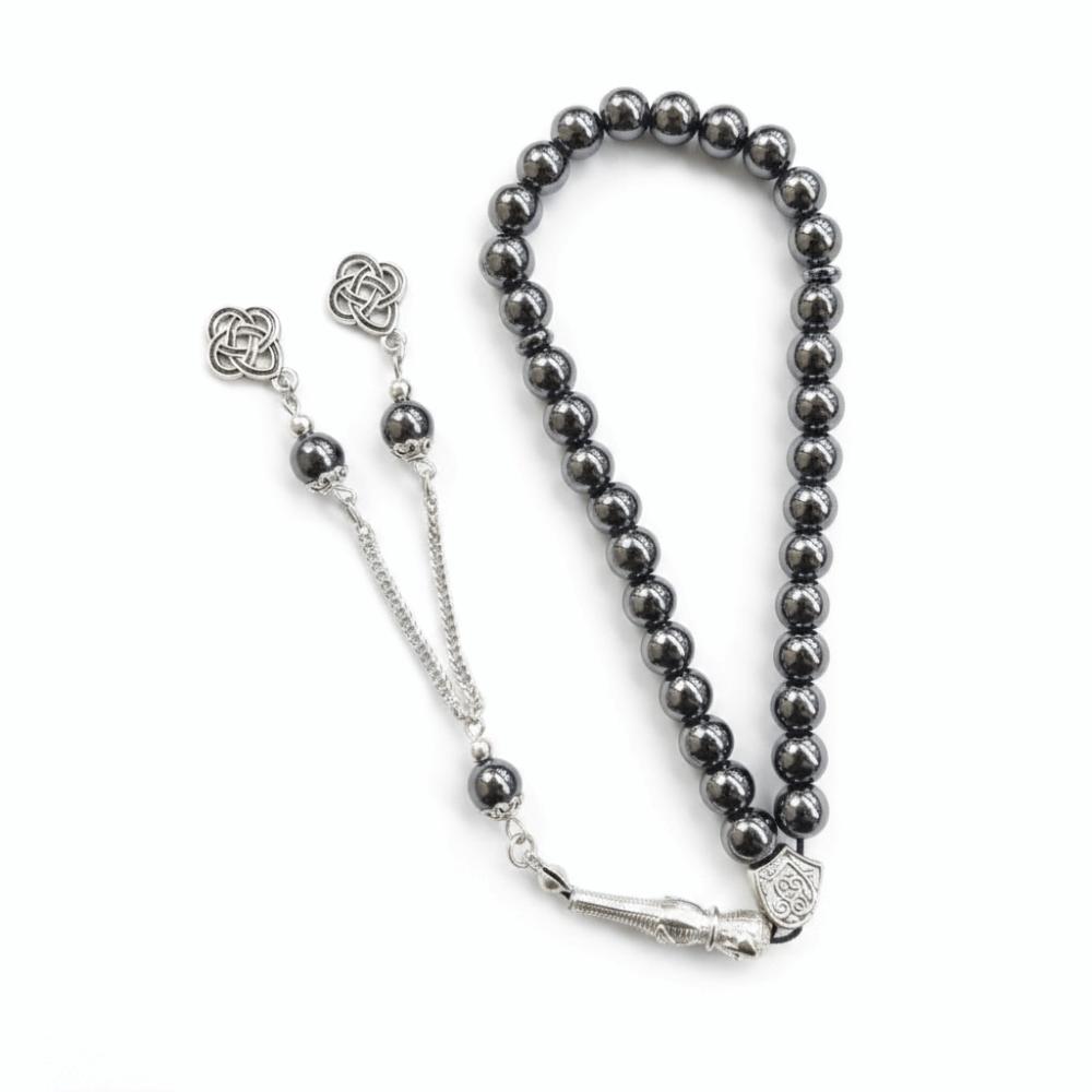 33 Beads Prayer Beads Retro Tassel Beads Handmade Rosary Beads for Hajj Daily Dhikr чёрный