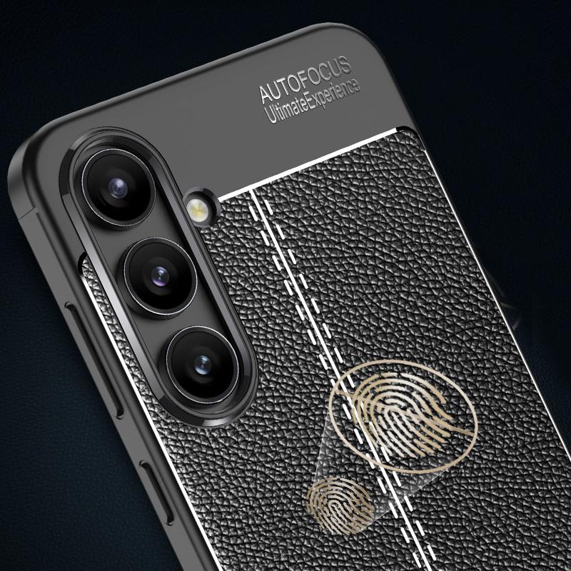 Für Samsung Galaxy S24 FE Hülle Samsung Galaxy S24 FE Hülle Original TPU Stoßfestes PU-Leder Handyhülle Samsung Galaxy S24 FE