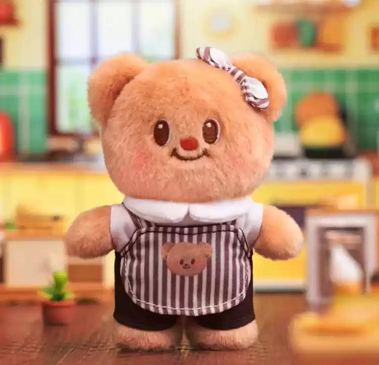 Butter Bear Versatile Wardrobe Series Action Figures Cute Doll Children Trendy Toy Keyring Birthday Gifts