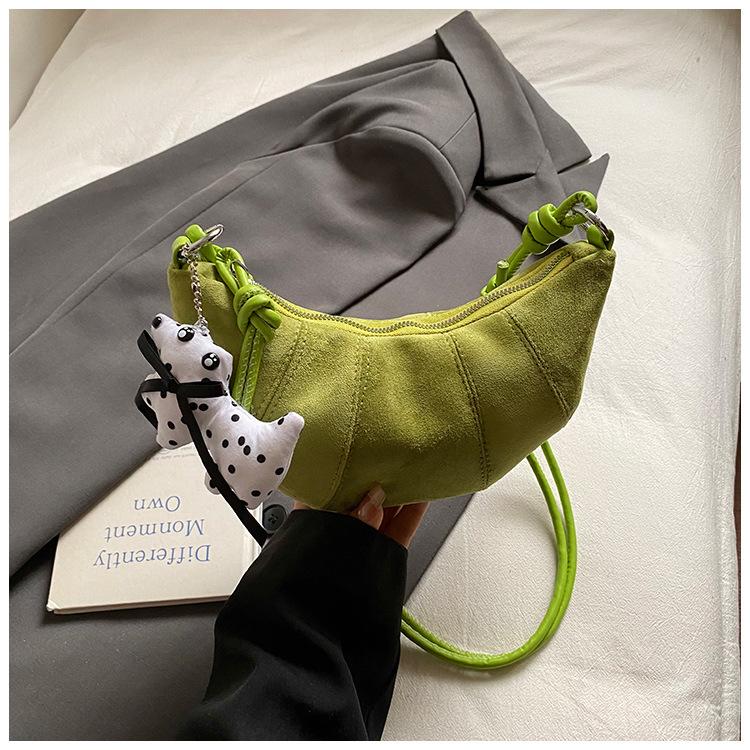 Fashion Horn Bag Women's New Niche Shoulder Bag Messenger Bag High Value Crescent Bag