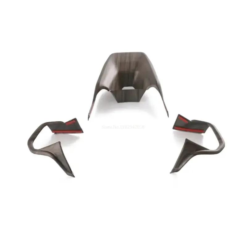 For Lexus RX 350 350h 450h+ 500h 2024 ABS carbon Car Steering Wheel Frame Cover Decoration Trim Interior Accessories
