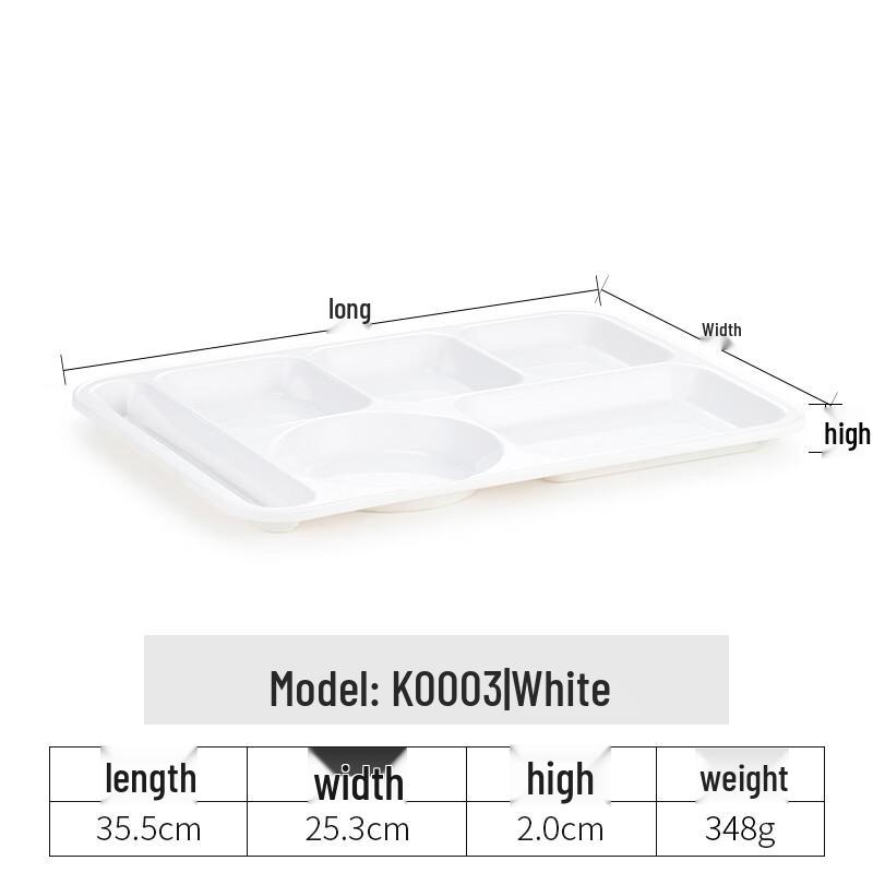 Ru Han Melamine Divided Dinner Plate