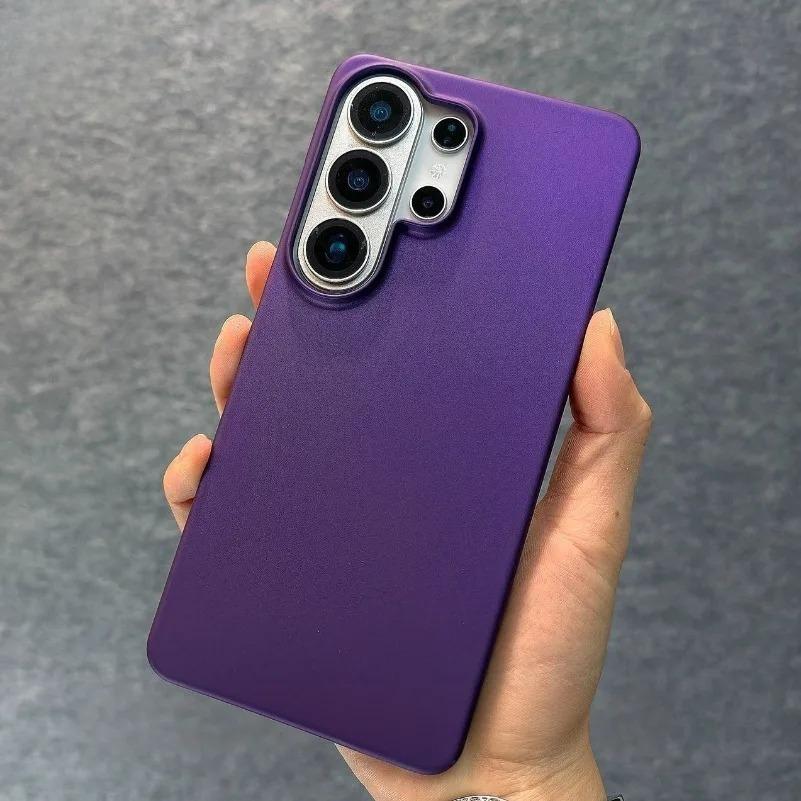 Ultra Slim Matte PC Frameless Case for Samsung Galaxy S26 S25 Ultra S24 S23 Plus S22 FE A55 A56 A37 A16 Borderless Hard Cover