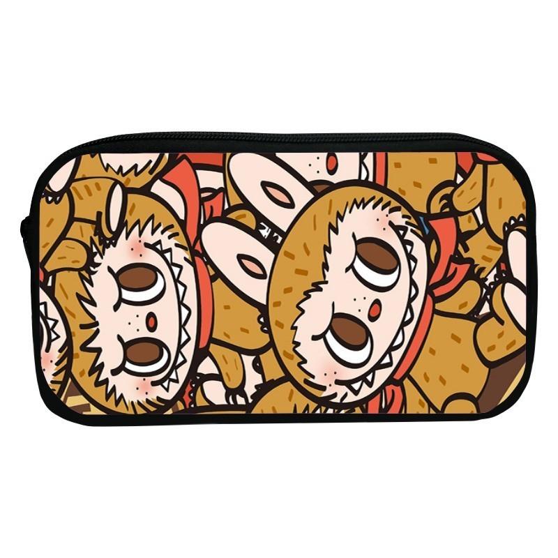 Sött tecknad kanin pennskrin för barn Hållbart polyester-pennfodral