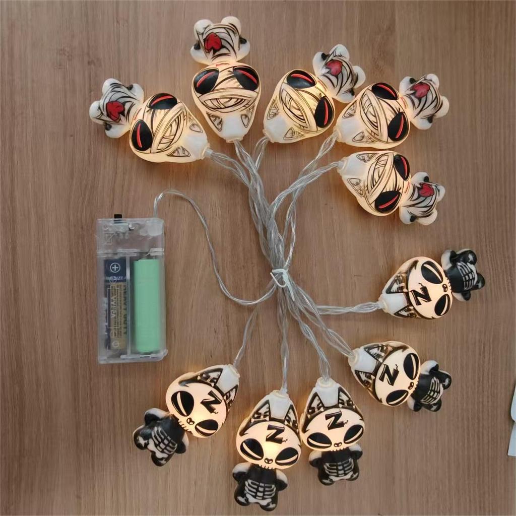 Halloween Pumpkin Ghost LED String Lights for Holiday Decor