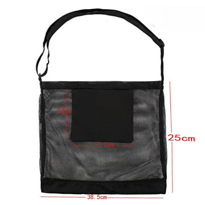 

1 шт. Складна сітчаста сумка великої місткості для збору грибів для збору врожаю в саду на відкритому повітрі, міцна сумка через плече для збору врожаю 25x38.5cm чорний