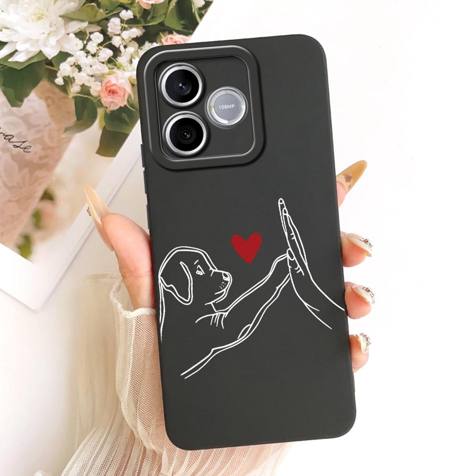 For Honor 600 Lite 5G Honor600 Cute Cat Flower Cartoon Phone Case For Honor 600 600Lite Soft Silicone Covers Bumpers