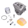 46mm Cylinder Piston Assembly Air Filter Cover Relief Valve Set Fit for Husqvarna 555 560 562 XP