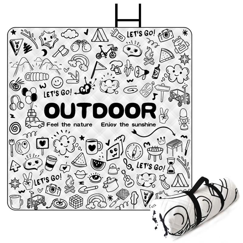 LEBU Thickened Outdoor Camping Mat 200*200cm