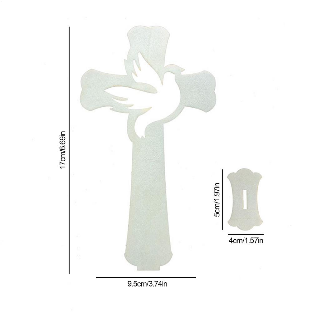 

10Pcs Wooden Crosses Standing Candlestick Projection Jesus Crucifix Christian Baptism Table Centerpieces First Communion Decor