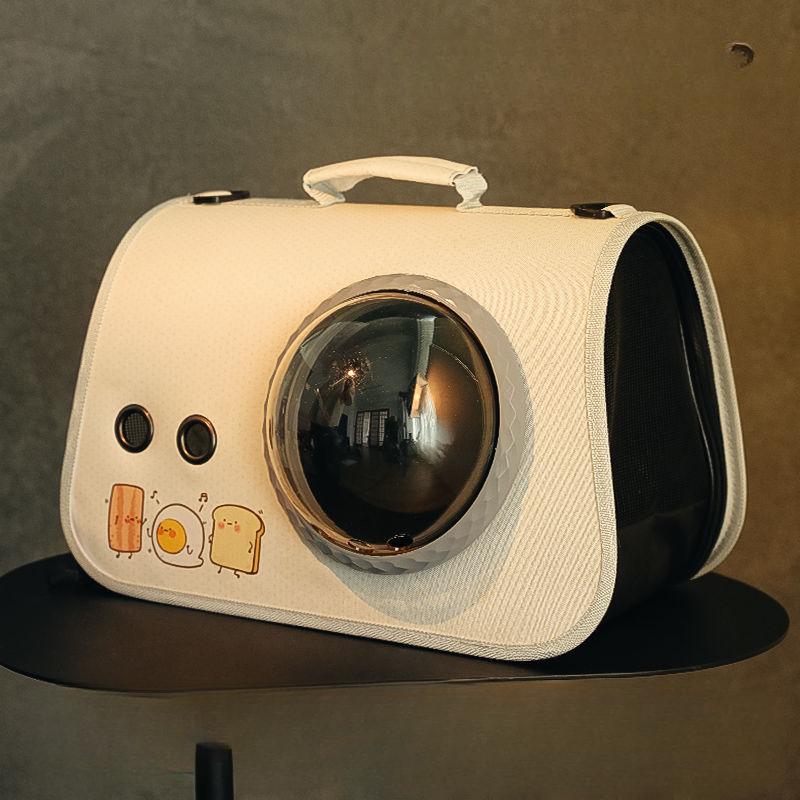 

Портативная дышащая сумка на одно плечо для вашего питомца. Fits 0-6 kg