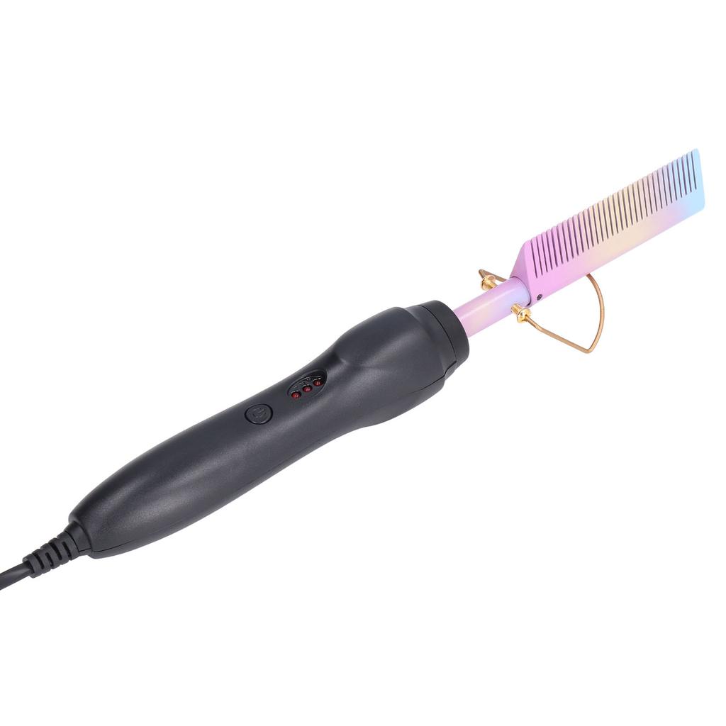 Hot Comb Uniform Heat Portable Lightweight Anti Scald Quick Heating Up Easy Adjustment Straightening Comb